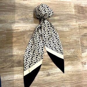 Burberry Monogram silk hair scarf
